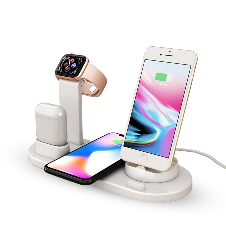 QI Wireless Charger Station/Micro/USB-C for iPhone/Apple Watch/Air pods/Samsung