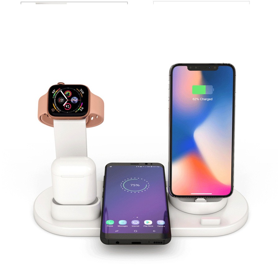 QI Wireless Charger Station/Micro/USB-C for iPhone/Apple Watch/Air pods/Samsung