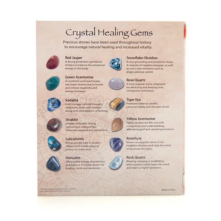 Wishstone Gemstone Kit Healing/Calming Crystal Healing Peace/Wellness Stone