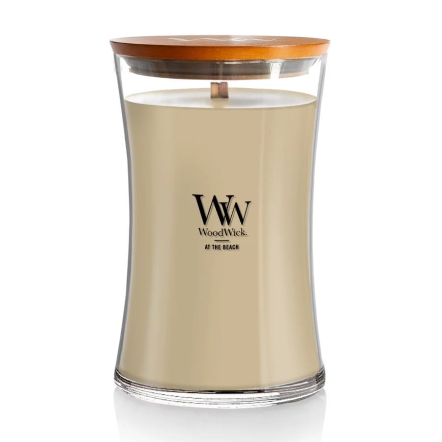 WoodWick At The Beach Scented Candle Home/Room Fragrance Large 17.5cm Beige