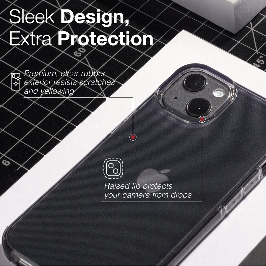 X-Doria Raptic Clear Shockproof Case/Cover For Apple iPhone 13 Pro Max Smoke