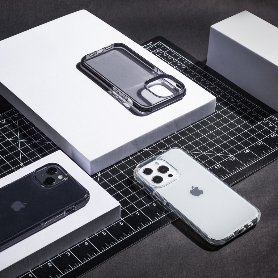 X-Doria Raptic Clear Shockproof Case/Cover For Apple iPhone 13 Pro Max Smoke