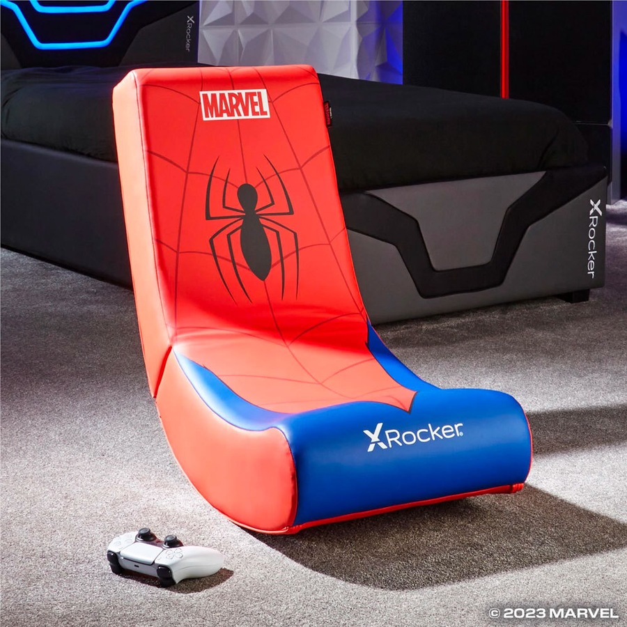 Buy X Rocker Marvel Icon Childrens Foldable Junior Floor Gaming Chair ...