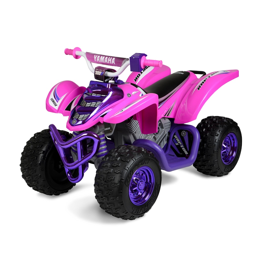 Yamaha Kids/Children 12V Electric Raptor ATV Ride On Girls Outdoor Toy Pink 3y+