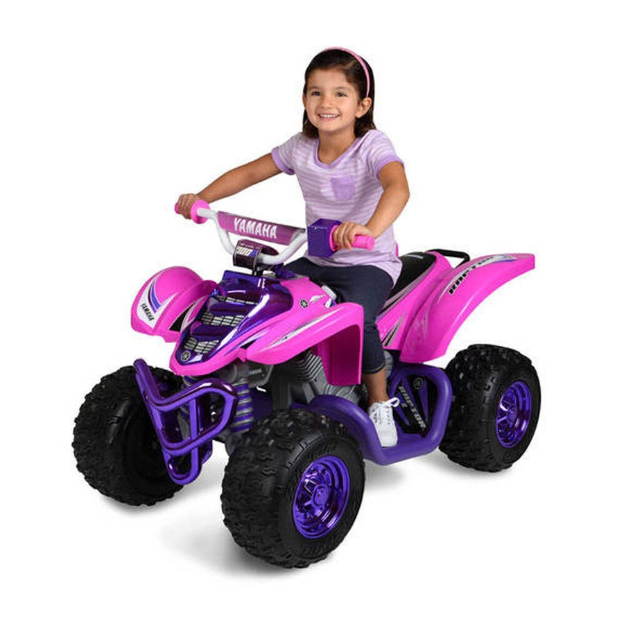 Yamaha Kids/Children 12V Electric Raptor ATV Ride On Girls Outdoor Toy Pink 3y+