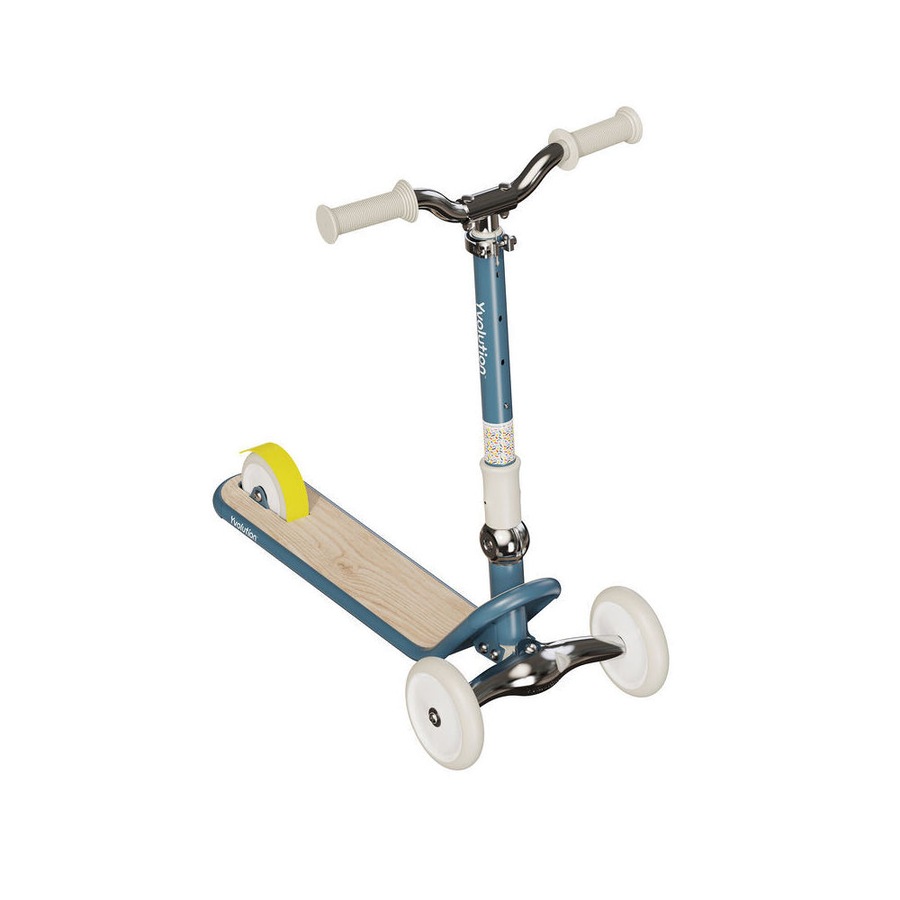 Yvolution Glider Classic 3 Wheel Kids Push Scooter Ride On Toy 3y+ Blue