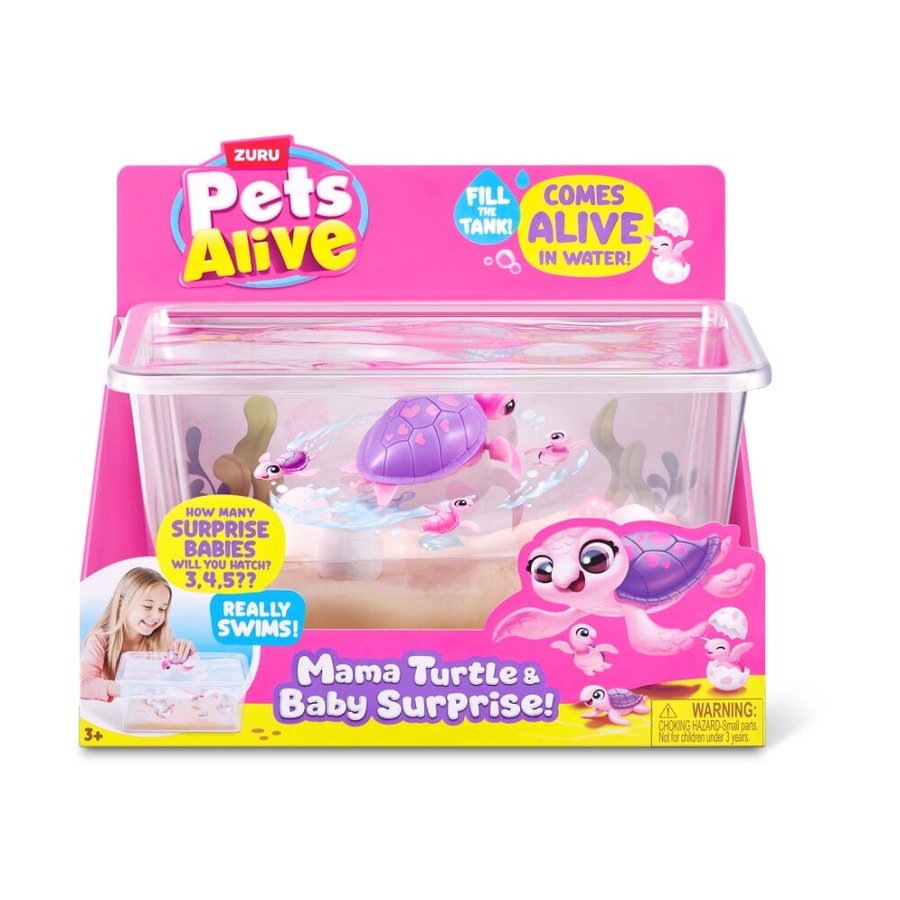 Zuru Pet's Alive Mama Turtle Surprise Playset Doll Kids/Children - 3y+