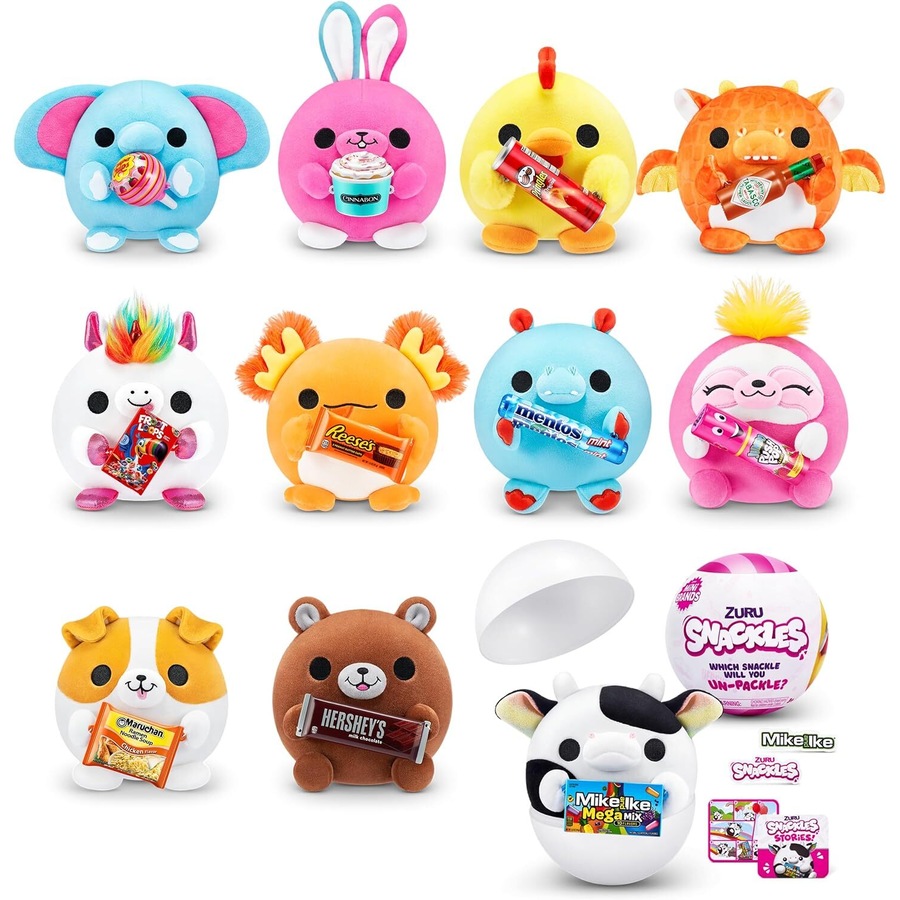 Zuru Snackles 5'' Series 1 Squishy Snack Kids Play Toy Collectable Assort 3+