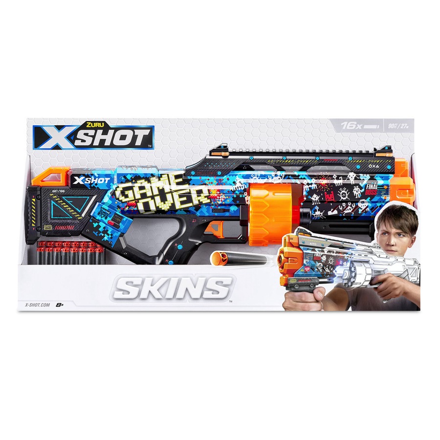 Zuru X-Shot Skins Last Stand Blaster Gun w/ 16 Darts Kids/Children Toy 8+ Assort