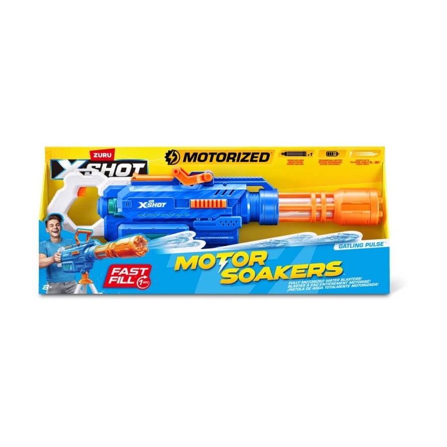 Zuru Xshot Fast Fill Motor Soakers Gatling Water Gun Kids/Children - 8y+