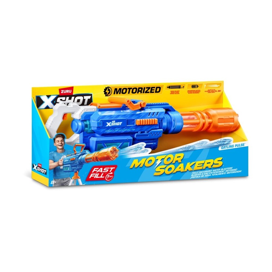 Zuru Xshot Fast Fill Motor Soakers Gatling Water Gun Kids/Children - 8y+