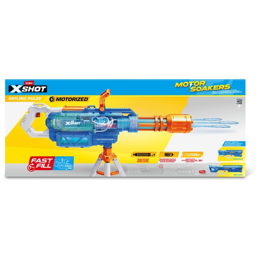 Zuru Xshot Fast Fill Motor Soakers Gatling Water Gun Kids/Children - 8y+