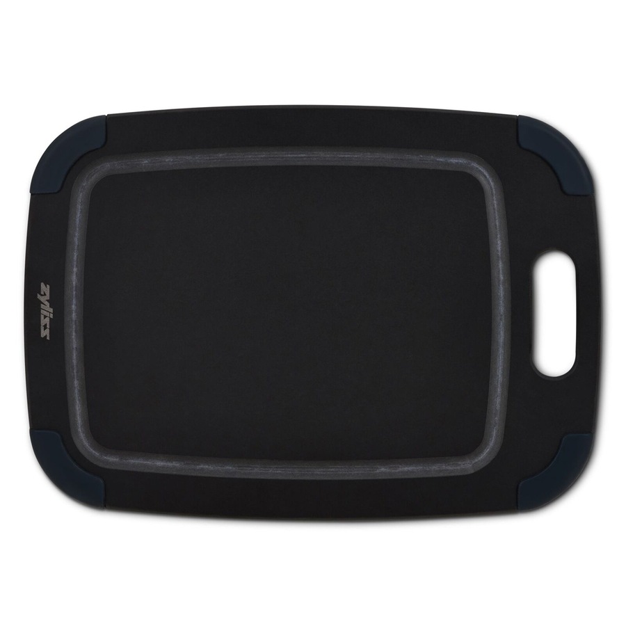 Zyliss Kitchen Wood Fibre Silicone 30x21.5cm Chopping/Cutting Board Rectangle BK