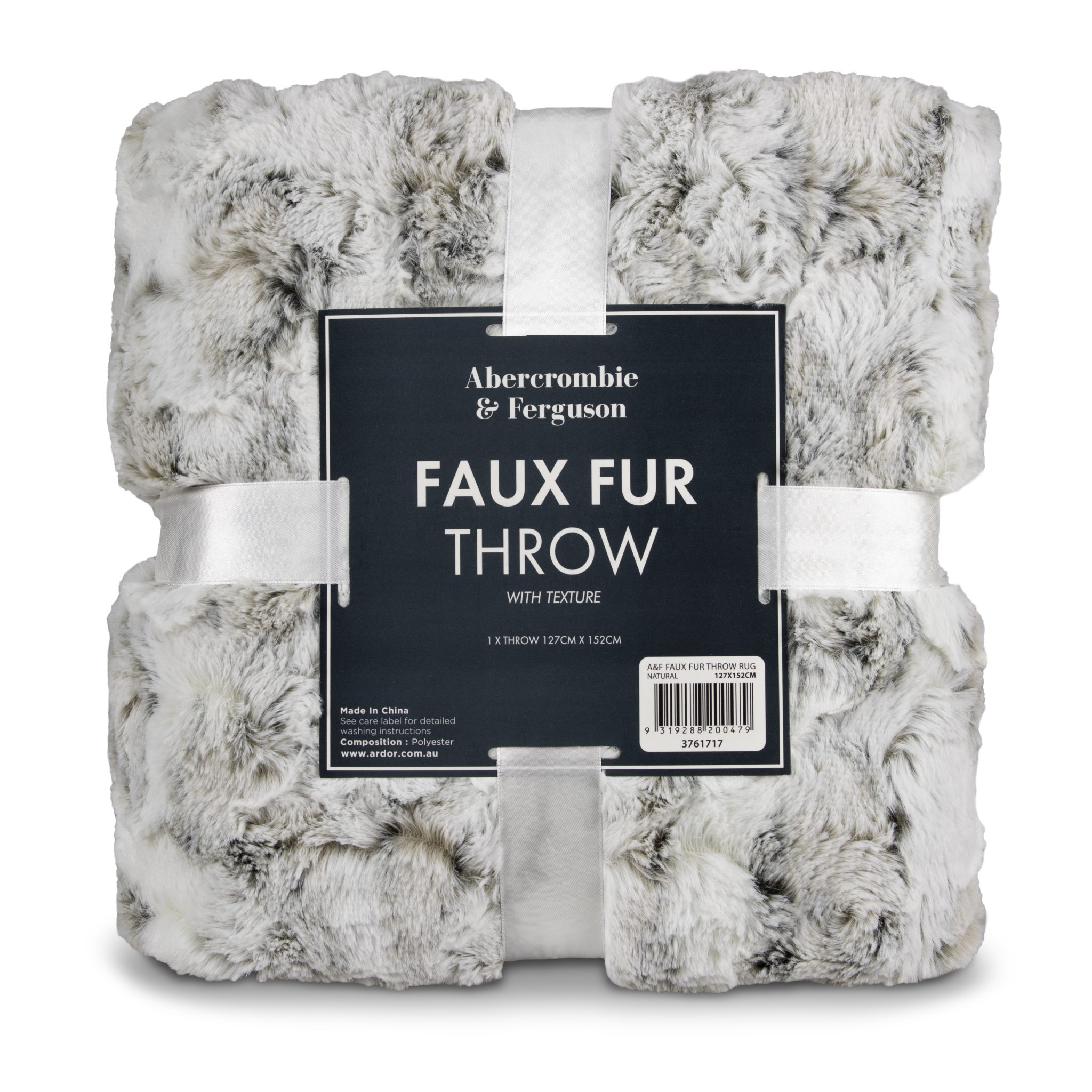 ABERCROMBIE & FERGUSON FAUX FUR THROW- NATURAL | Buy Throw Blankets