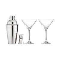 Aurora Silver 4-Piece Cocktail Gift Set