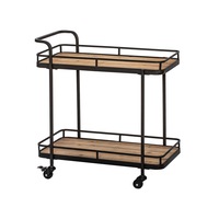 Bradley Rustic Bar Cart