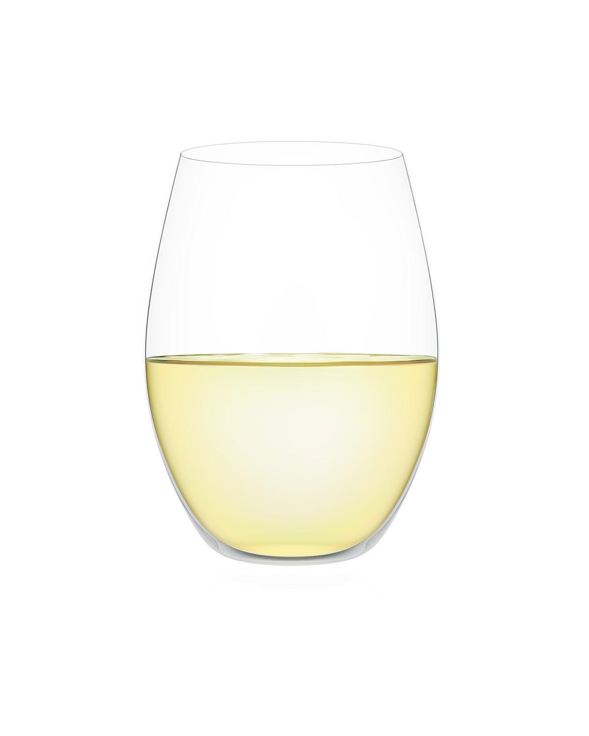 Plumm Outdoors Stemless WHITE+ Unbreakable Polycarbonate Wine Glass Set - 4 Pack