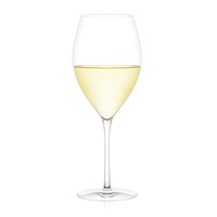 Plumm Vintage WHITE a European Crystal Wine Glass (372 ml) - Twin Pack