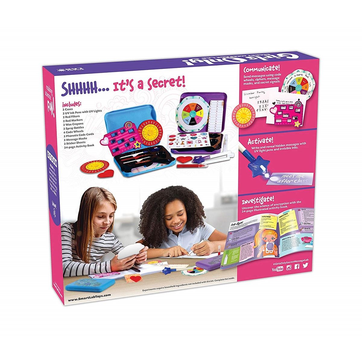 SmartLab Toys Girls Only! Secret Message Lab