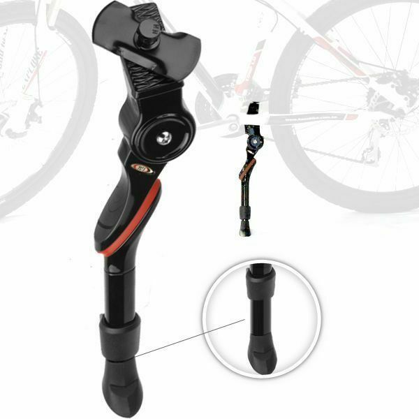 CyclingDeal Adjustable Lightweight Alloy Kickstand for Bicycle Touring and Commuting - Secure and Stylish Stand - Compatible with 26" to 28" and 700C