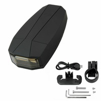 Antusi A4 3 in 1 Bike Bicycle Wireless Rear Light Induction Start Anti Theft Alarm SOS