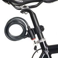 Bicycle Bike Cycling Cable Lock With Key 8x1800mm