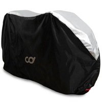 CyclingDeal Bike Cover for Outdoor Bicycle Storage - 1 Bike - Heavy Duty 600D Oxford Fabric Waterproof Top 190T Polyest Material Mountain & Road Bikes