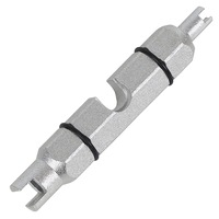 BIKEHAND Bicycle Valve Core Remover Tool for Presta and Schrader Tubeless Cycling Tires - Presta Valve Extender with 5mm Wrench Flats