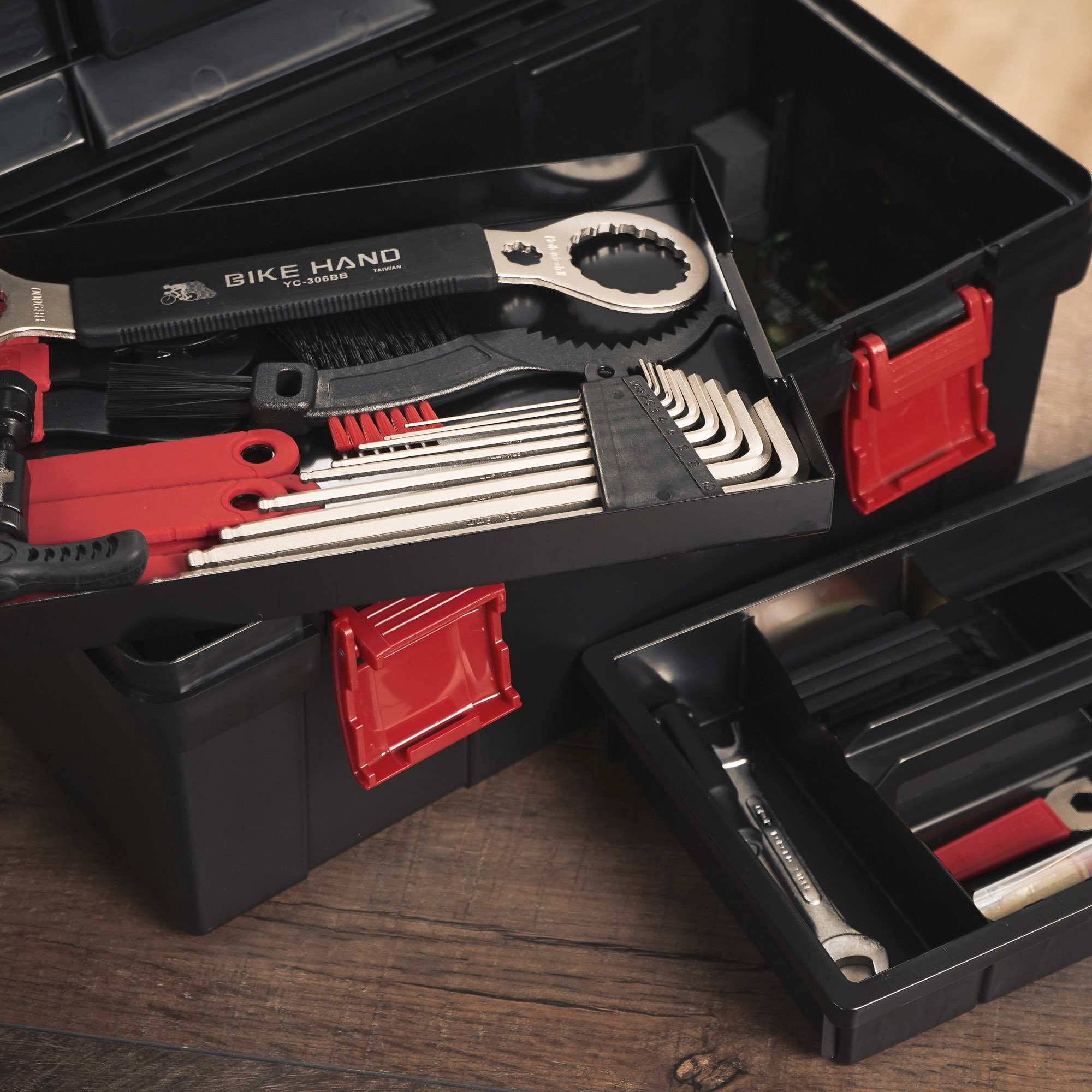 Bike Hand Tool Kit BIKE HAND 18 In Bicycle Repair Tools Kit Box