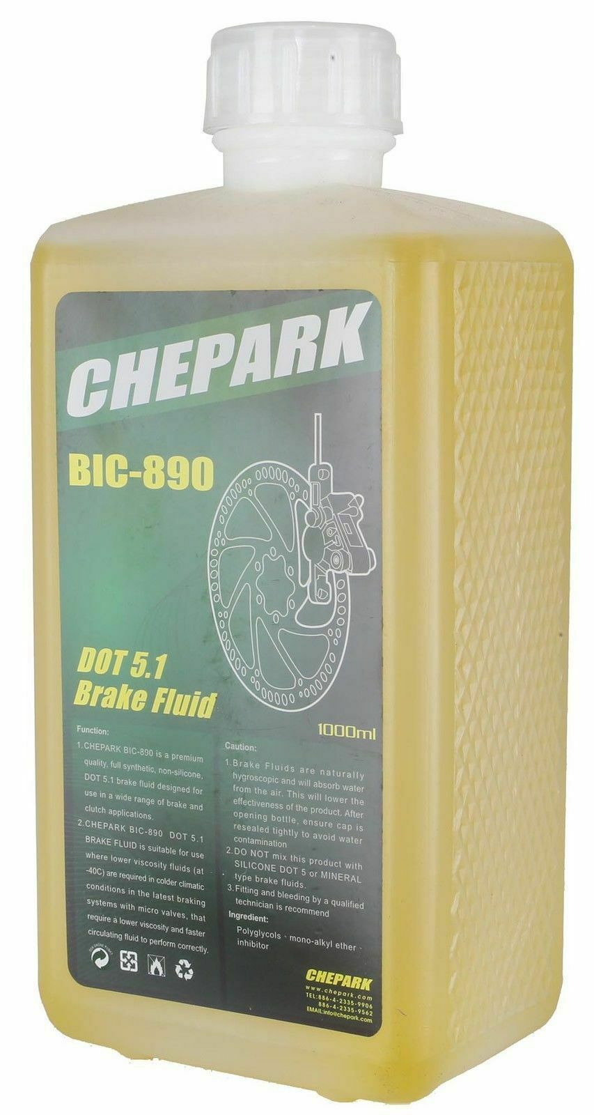 Chepark BIC-890 Bike Bicycle DOT 5.1 Brake Fluid 1L