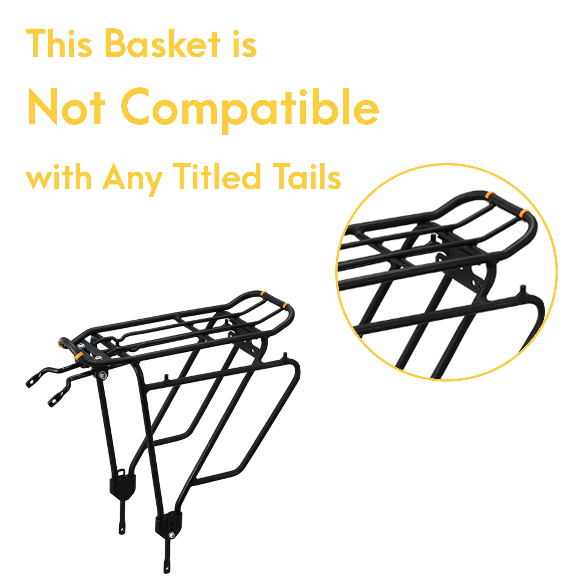 CyclingDeal Bike Bicycle Rear Mesh Basket Made of Quality Metal Wire with Rust Prevention Coating Compatible with Most Rear Pannier Racks 