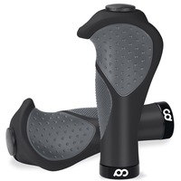 CD Mountain Bike Bicycle Handlebar Grips - with Ergonomic & Anti-Slip Design for MTB Hybrid Bikes - 1 Pair of Soft Gel Grips