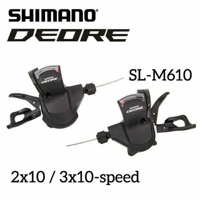 Buy Shimano Deore SL-M610 2x10 3x10-Speed Trigger Shifter Levers Set ...