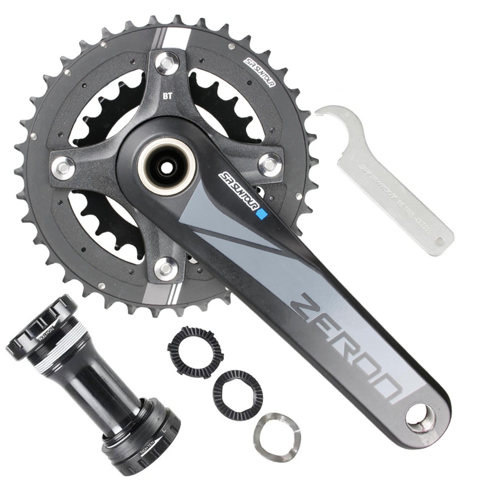 Sr suntour deals zeron chainring removal