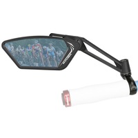 Venzo Bicycle Bike Handlebar Mirror Blue Lens 75% Anti-glare Glass Blast Resistant