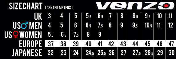 Venzo shoe size chart new arrivals