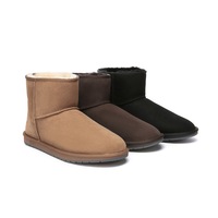 AUSTRALIAN SHEPHERD® UGG Boots Men Sheepskin Wool Large Size Mini Classic