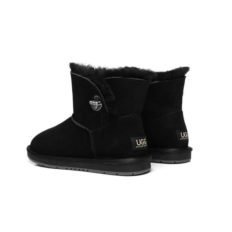 Black ugg boots on sale with diamond button