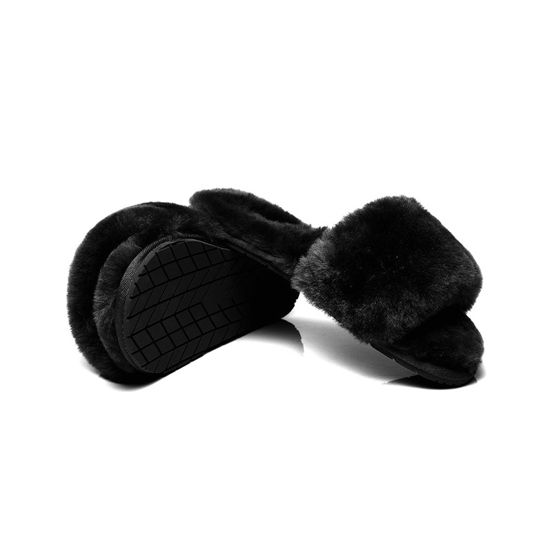 Buy AUSTRALIAN SHEPHERD® UGG Women Fluffy Slides Nala - MyDeal