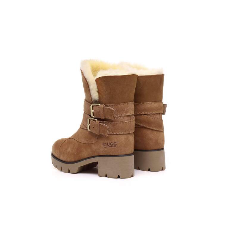 ugg boots with buckle strap