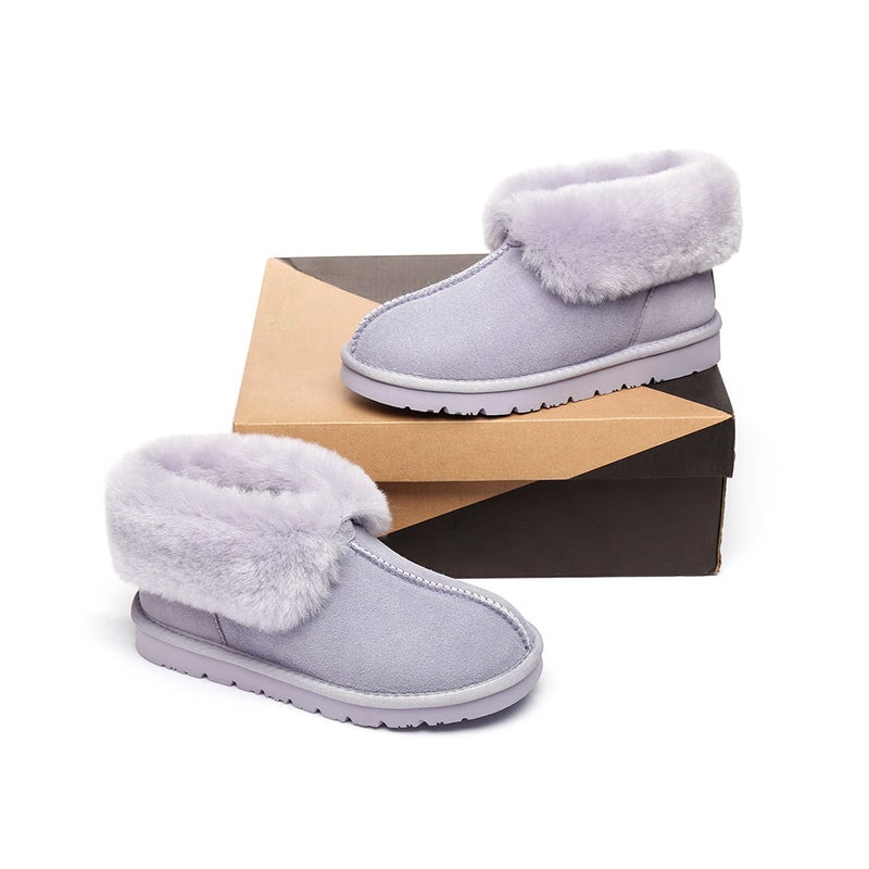 Buy UGG Slippers Mallow Double Face Sheepskin, Unisex Ankle Collar ...