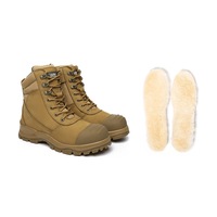 AUSTRALIAN SHEPHERD® UGG Men Lace Up Zipper Steel Toe Wool Insoles Work Safety Boots Leo