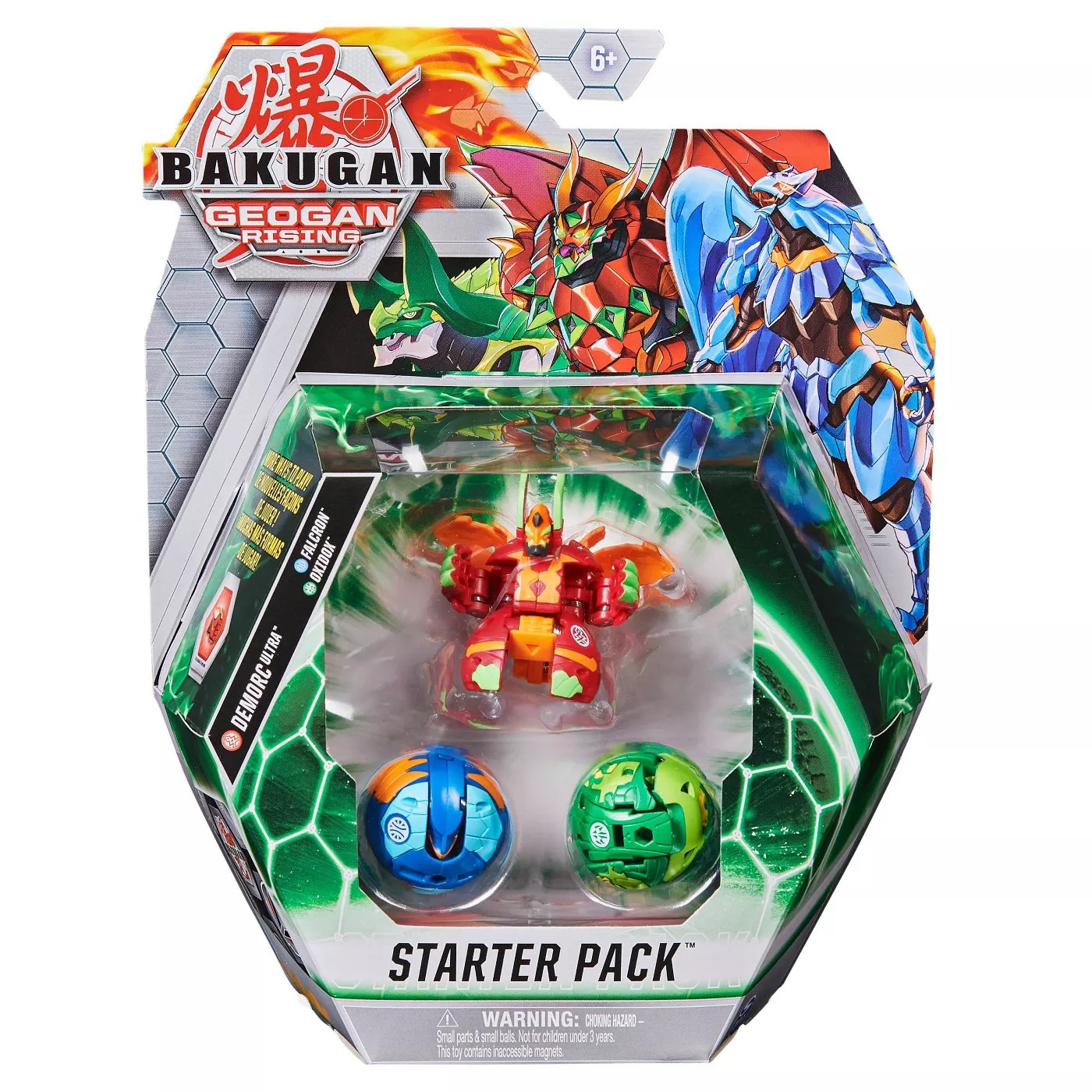 Buy Bakugan Geogan Rising Starter Pack Demorc Ultra Falcron Oxidox