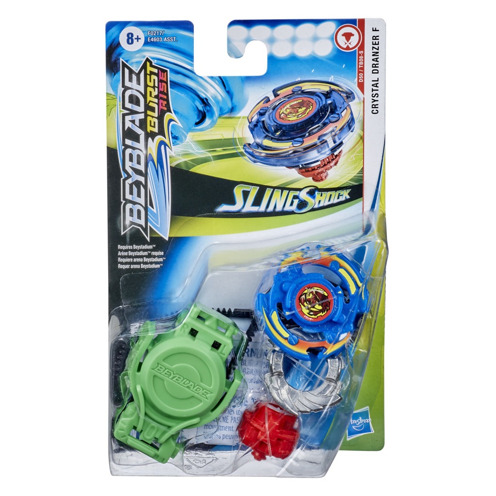 Beyblade Burst Rise Slingshock Crystal Dranzer F Starter Pack