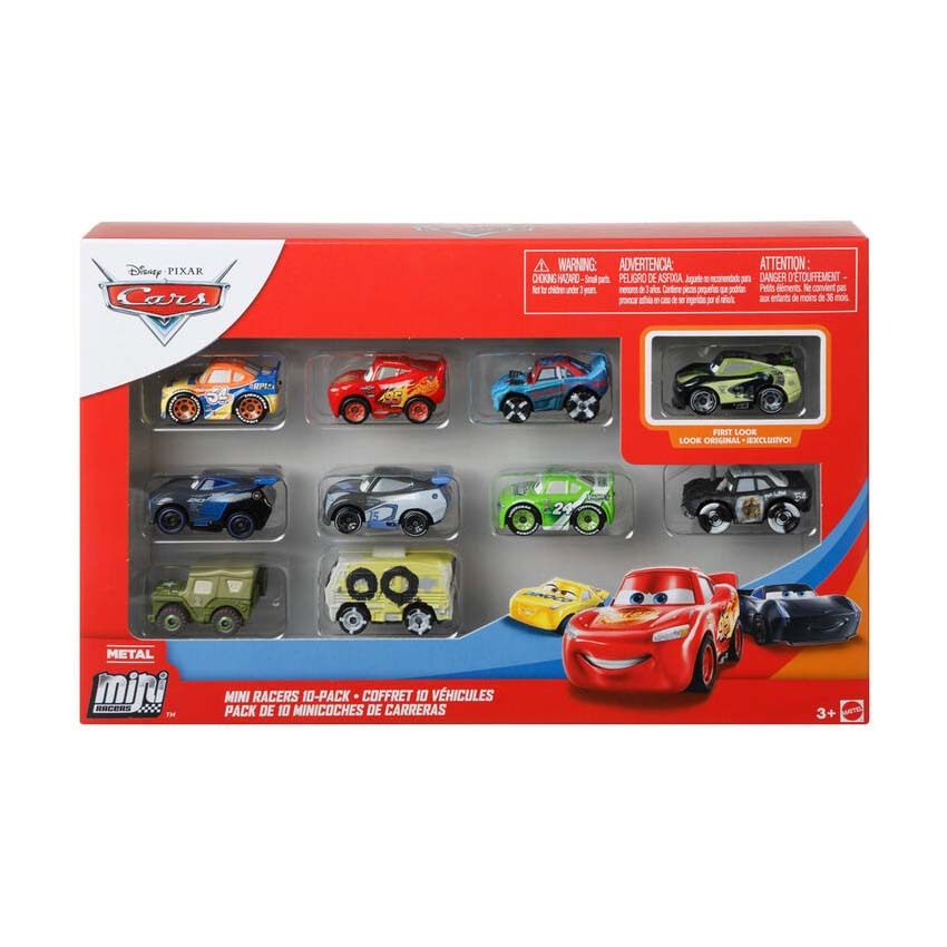 Buy Disney Pixar Cars Mini Racers 10 Pack MyDeal