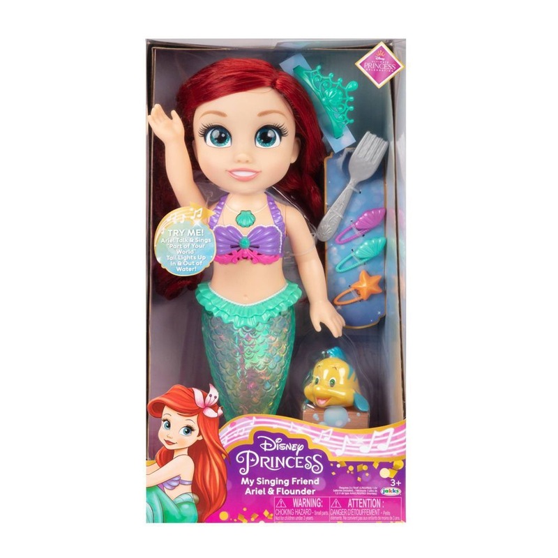 Buy Disney Princess My Singing Friend Ariel & Flounder Toddler Doll MyDeal