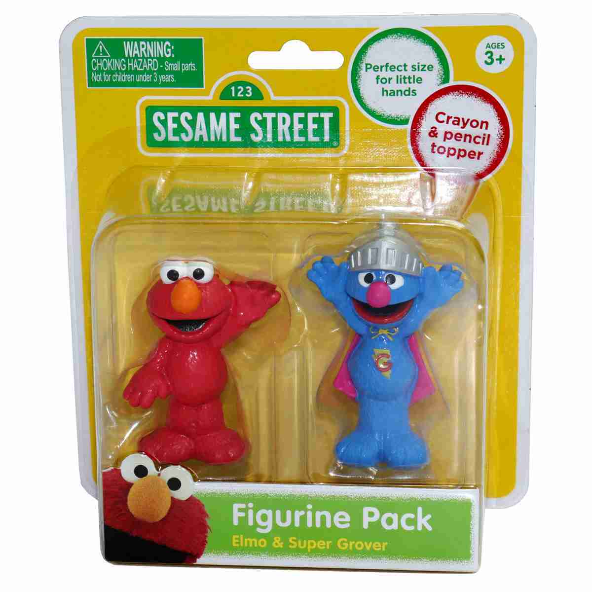 Buy Sesame Street Elmo & Super Grover Figurine Pack - MyDeal