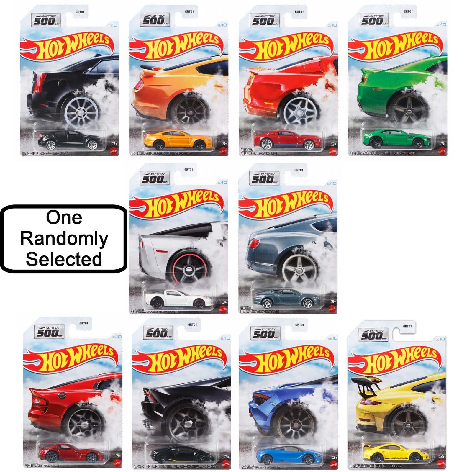 Buy Hot Wheels Factory 500 HP Randomly Selected - MyDeal