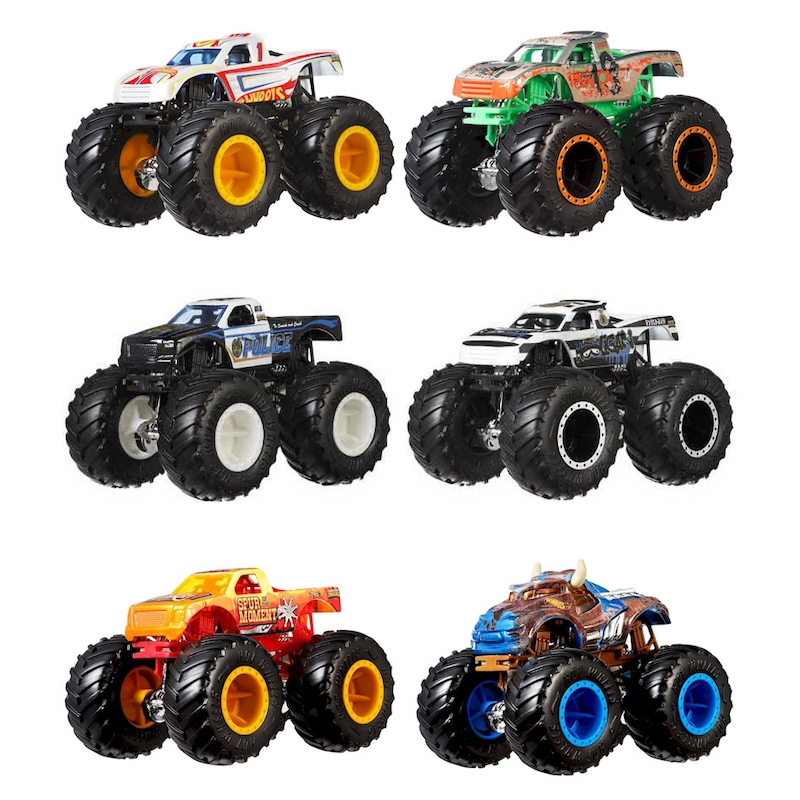 Buy Hot Wheels Monster Trucks 1:64 Demolition Doubles Randomly Selected ...