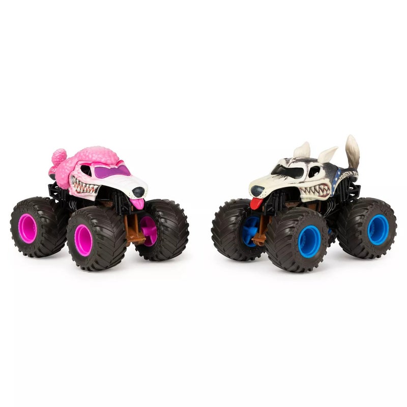 Monster Jam, Official Ice Cream Man vs. Monster Mutt Die-Cast Monster Trucks,  1:64 Scale, 2 Pack